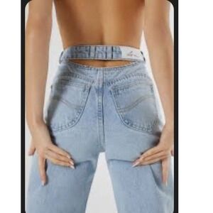 Oh Polly Ripped Knee Raw Hem Jeans UK 12 US 8 High Waist Denim (C)
